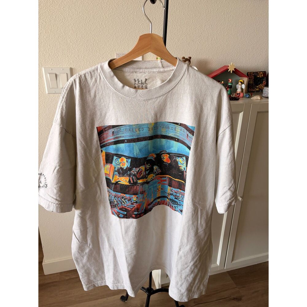 A Tribe Called Quest ATCQ Graphic T-Shirt - Size XL - White Hip Hop Rap Tee